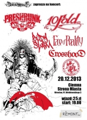 Koncert   10 FOLD,  BODY SLAM,  CROSSHOOD,   IDIOT'S CULTURE UNIVERSE, JUNK FUCK MILITIA 